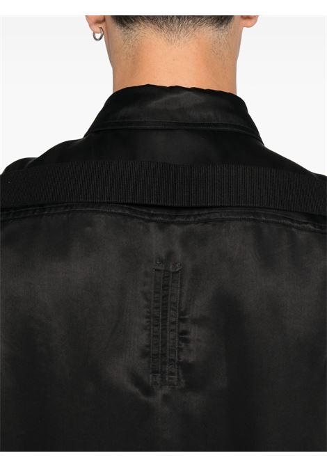 fogpocket outershirt man black RICK OWENS | RU02E1237 HSCH09